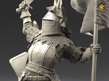 German medieval Knight Büste