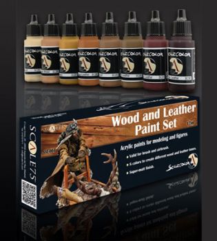 Paint Set Wood and Leather