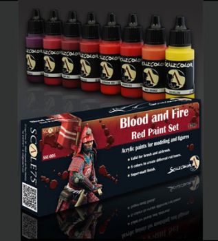 Paint Set Blood and Fire Red