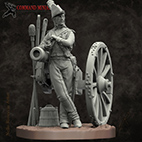 Artilleryman guides de Bonapart